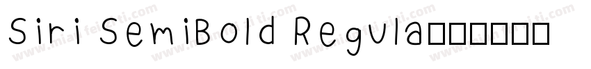 Siri SemiBold Regula字体转换